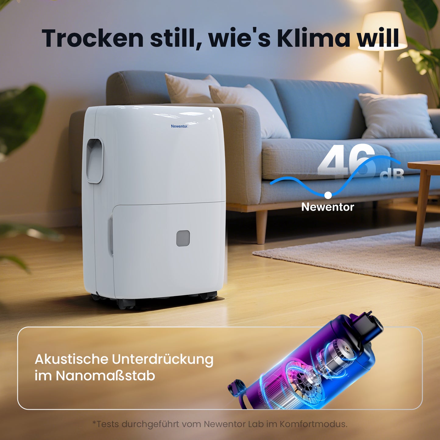 Newentor Tragbarer Luftentfeuchter 25L