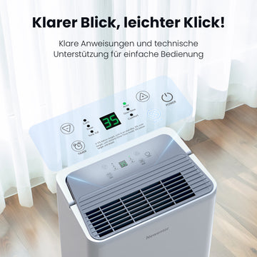 Newentor Tragbarer Luftentfeuchter 12L