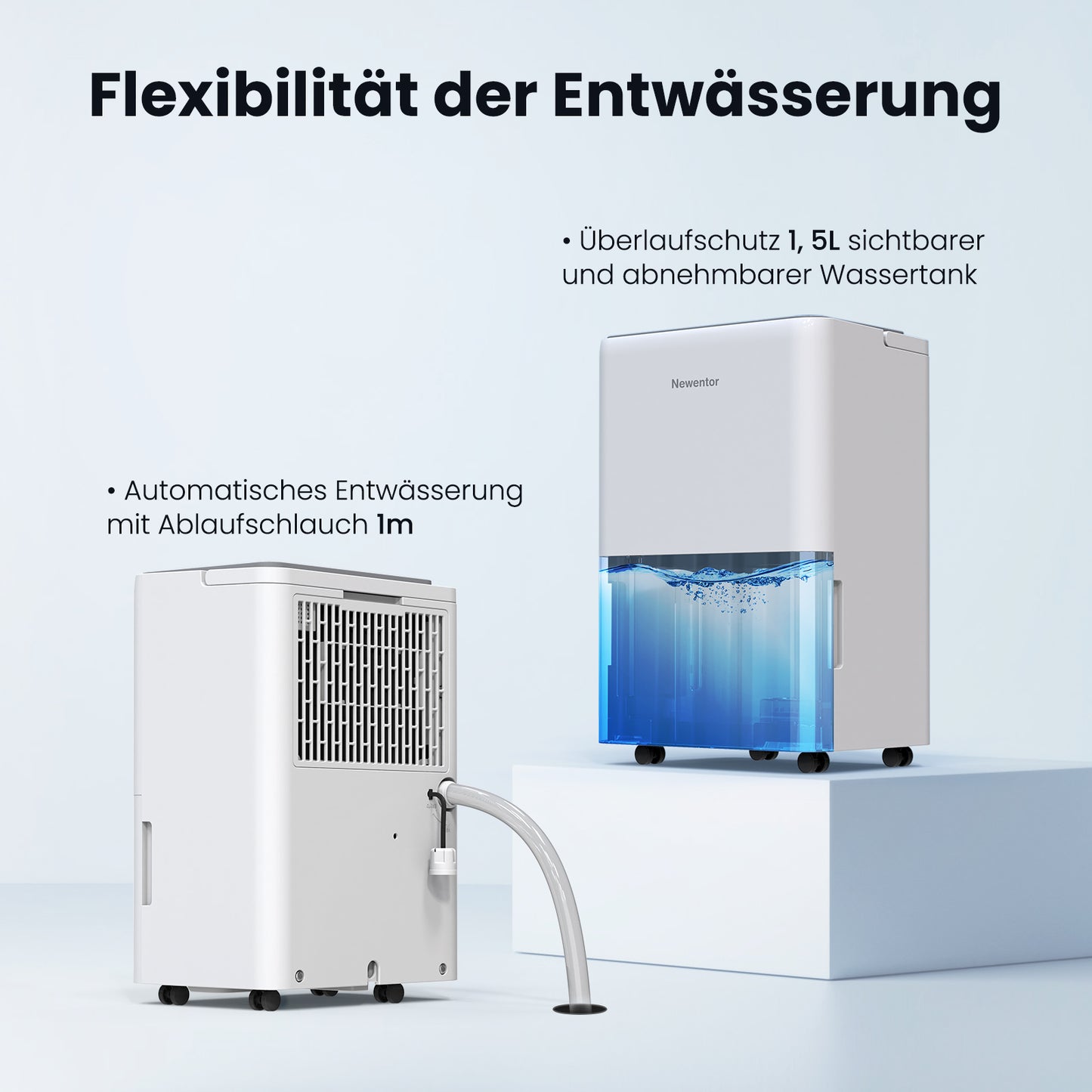 Newentor Tragbarer Luftentfeuchter 12L