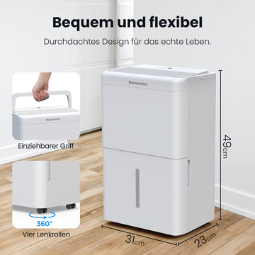 Newentor Tragbarer Luftentfeuchter 20L