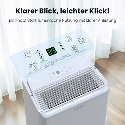 Newentor Tragbarer Luftentfeuchter 20L