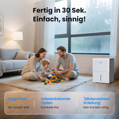 Newentor Tragbarer Luftentfeuchter 25L Pro