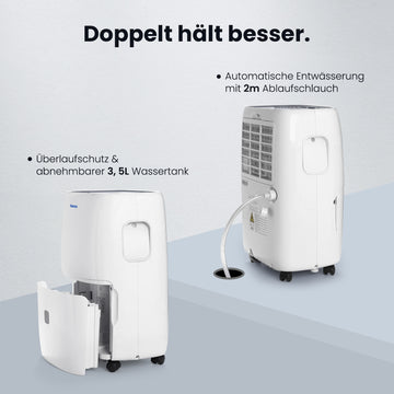 Newentor Tragbarer Luftentfeuchter 25L Basic